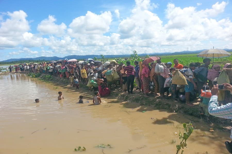 Influx of Rohingyas continuing through Ukhia, Teknaf