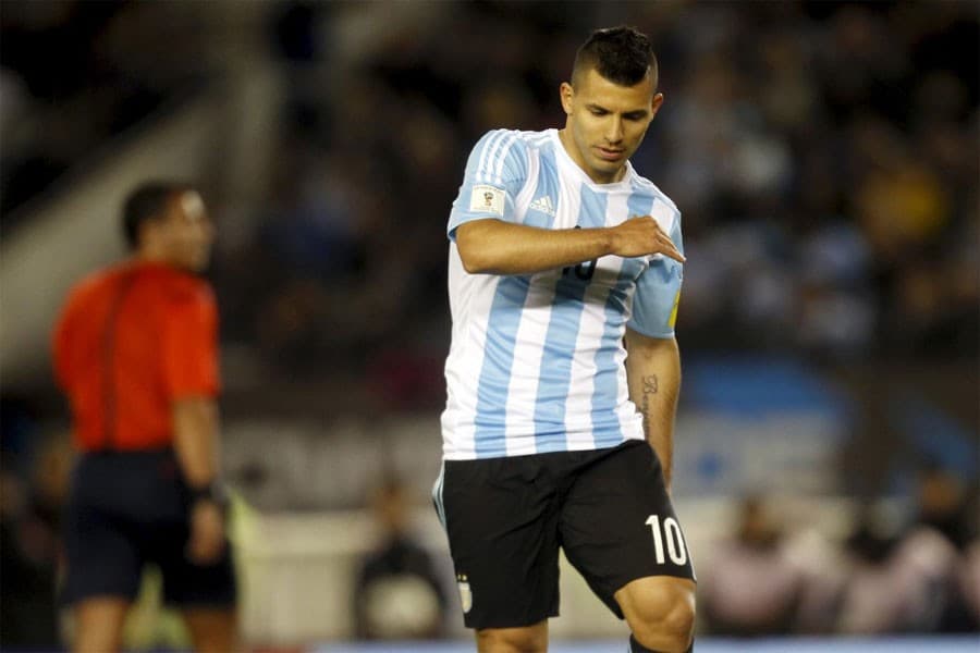 Argentina striker Aguero to miss crucial World Cup qualifiers after breaking rib in car crash