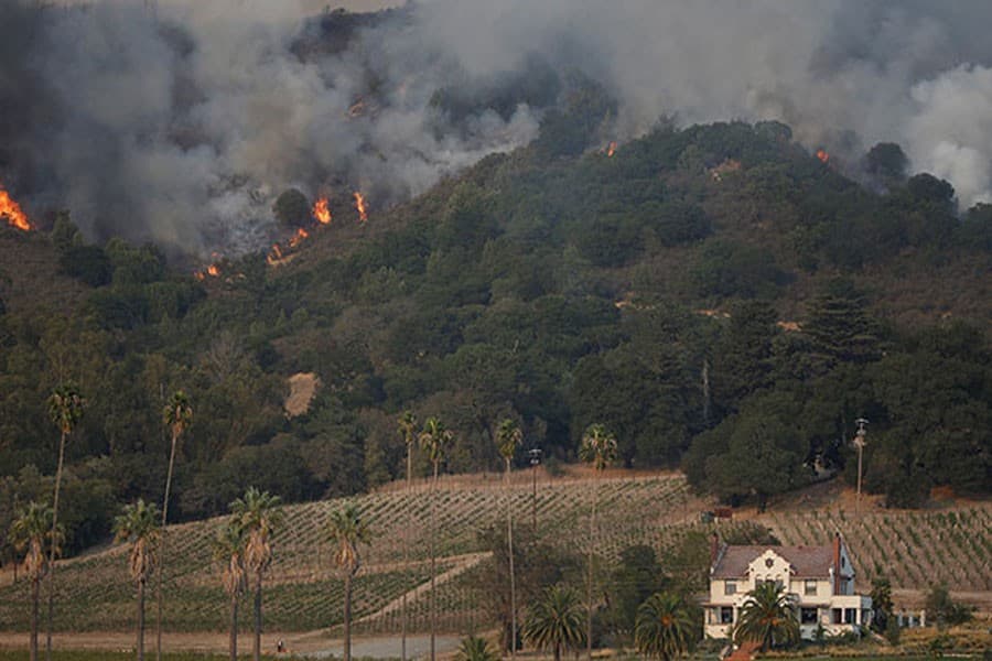 At least ten dead as deadly wildfires sweep through California wine country