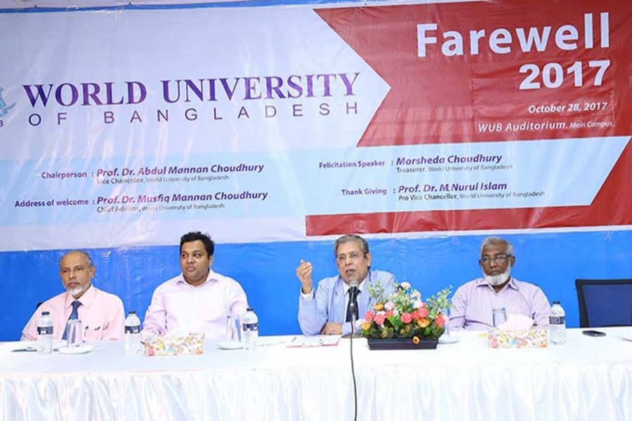 World University of Bangladesh holds farewell ceremony 2007