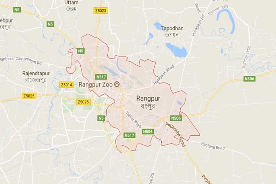 Rangpur road mishap kills one, injures 11