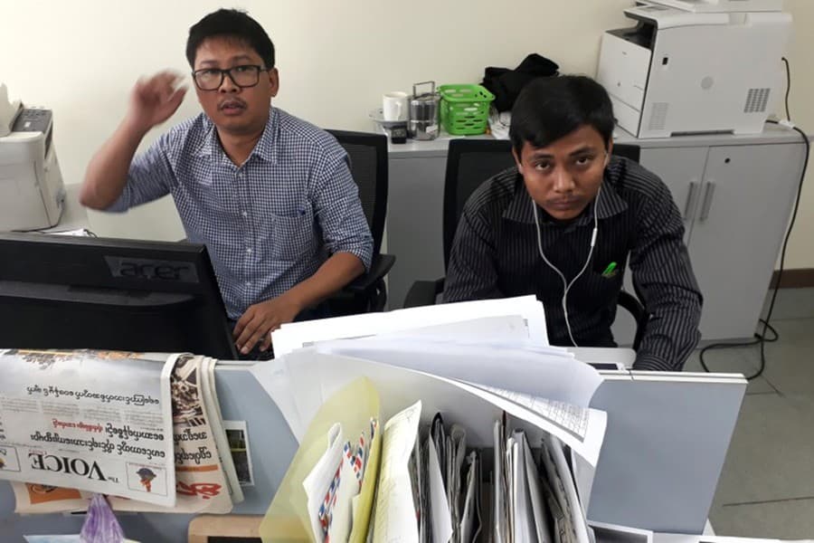 Two Reuters journalists arrested in Myanmar, face official secrets charges