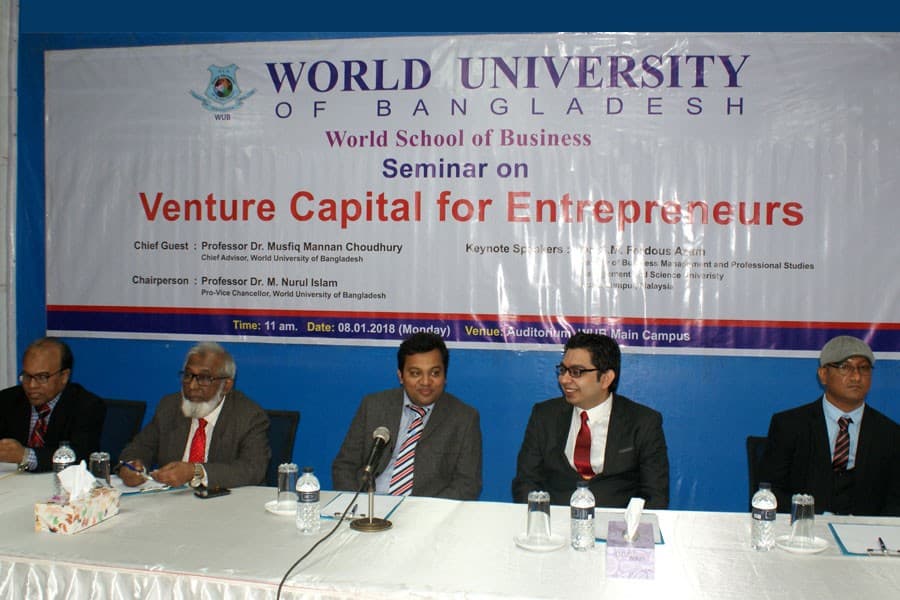 World University of Bangladesh holds seminar on venture capital