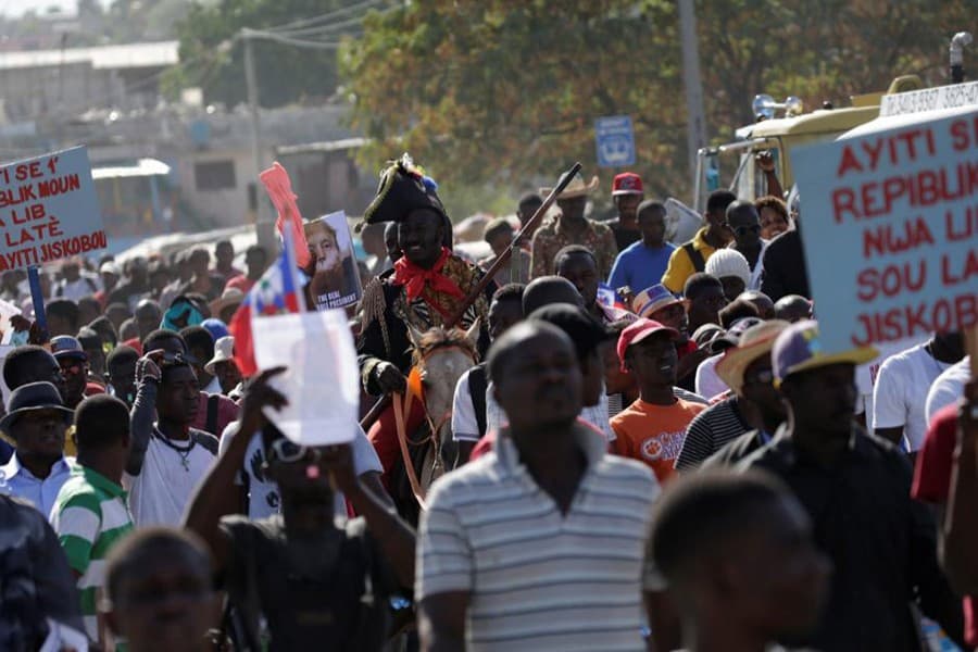 Haitians stage protest, mock Trump over 'shithole' remark