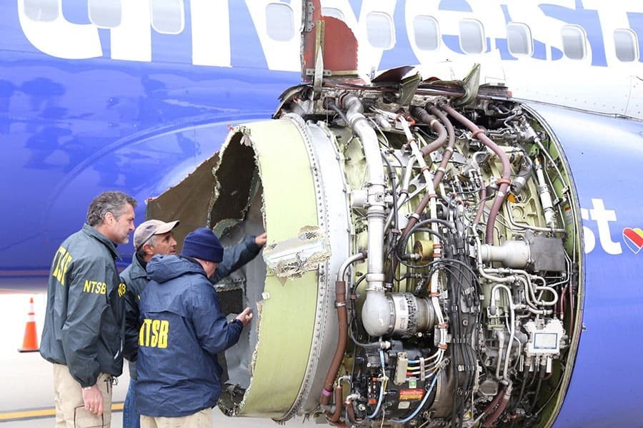 US to order jet engine checks after midair blast