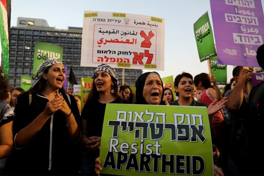 Israeli Arabs rally against Jewish nation-state law