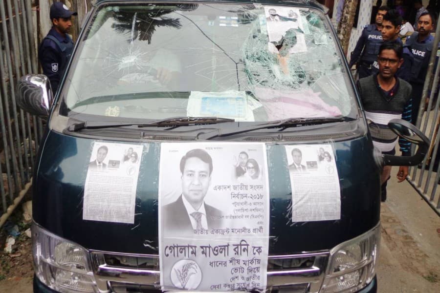 JP candidate’s motorcade, Rony’s wife’s vehicle comes under attack