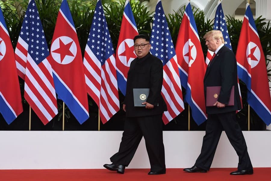 Trump says he's in no rush for nuclear deal with North Korea's Kim