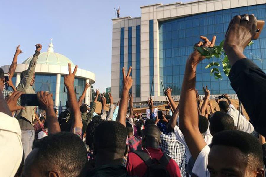 Heavy gunfire heard at protest in Sudan capital: TV
