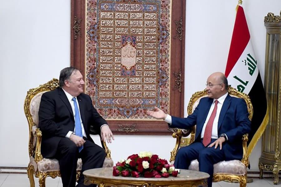 Pompeo makes surprise Baghdad visit, warns of Iranian activity