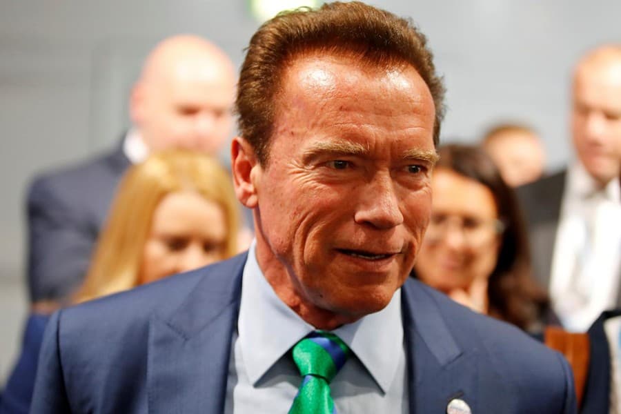 Arnold Schwarzenegger drop-kicked at South Africa sports event