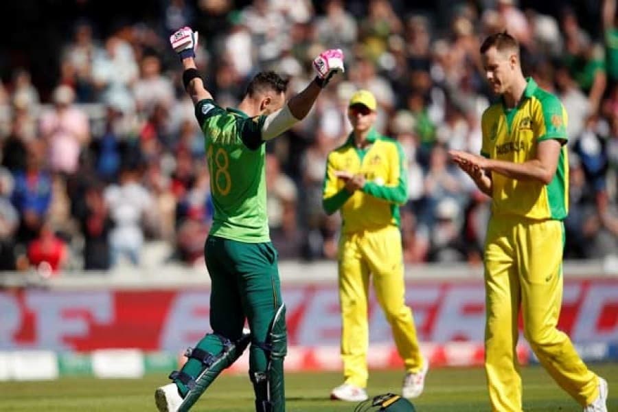 Warner heroics for Australia are in vain as defeat to S Africa sets up England semi-final