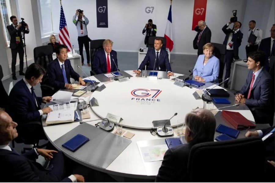 Macron delivers breakthrough on Iran at tense G7 summit, but little else