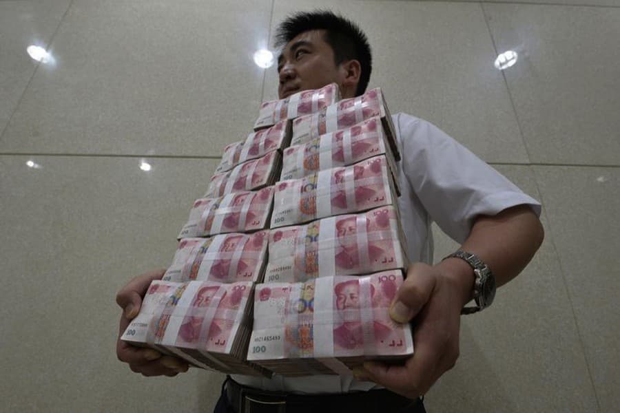 Chinese gov't debt ratio rises in second quarter