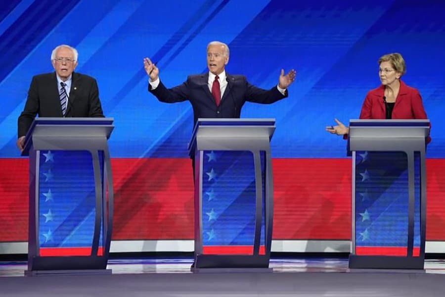 Democratic debate: Biden, Warren and Sanders spar over healthcare