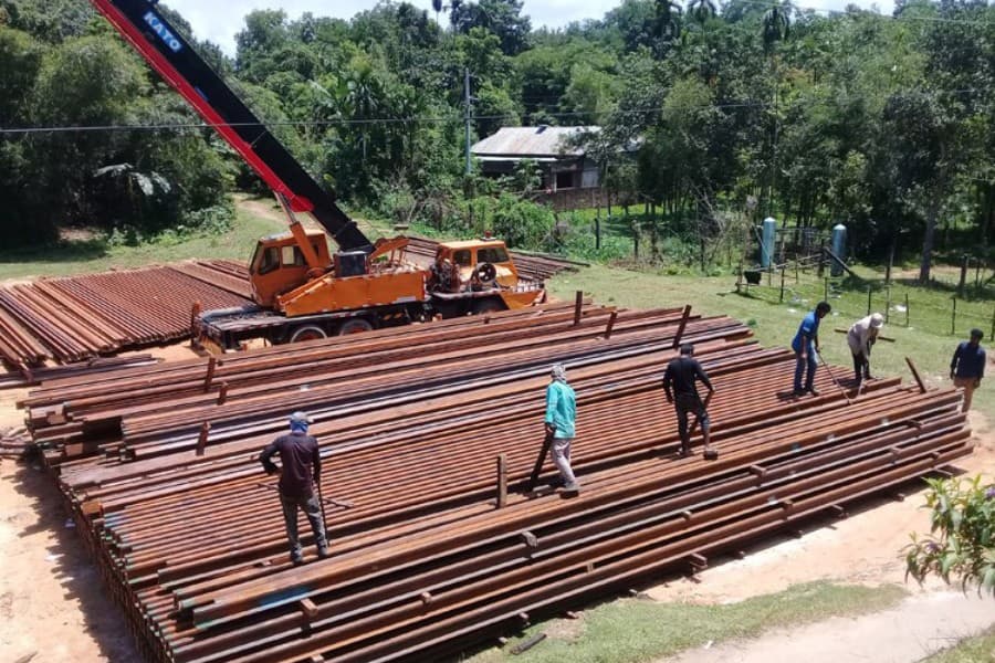 No progress in Kulaura-Shahbajpur  railway track rehabilitation work