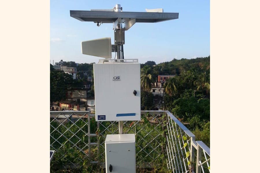 Optical rain gauges set up in Sylhet