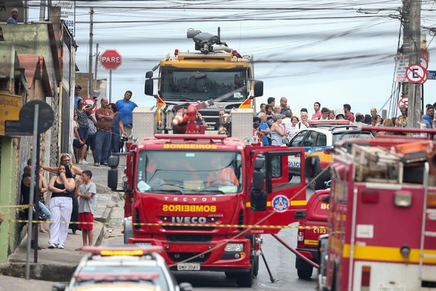 Small plane crashes in Brazilian street, killing at least three