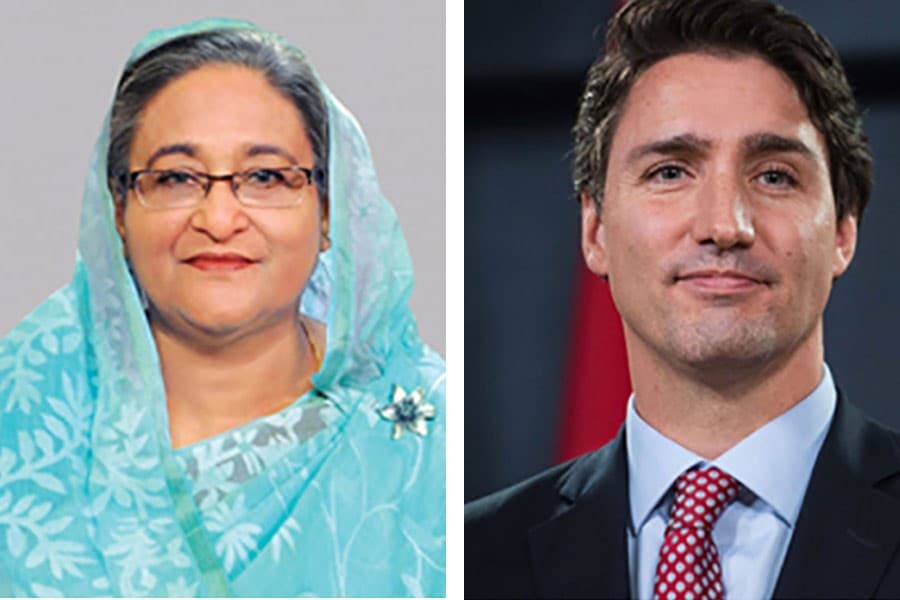 PM greets Trudeau on his reinstallation as Canadian premier