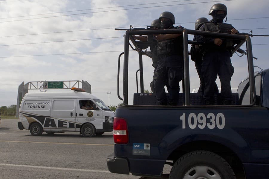 Four cops among 14 killed in bloody gunfight in Mexico