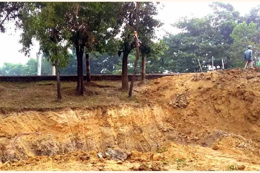 Hill cutting in Jaintapur takes a worrying turn