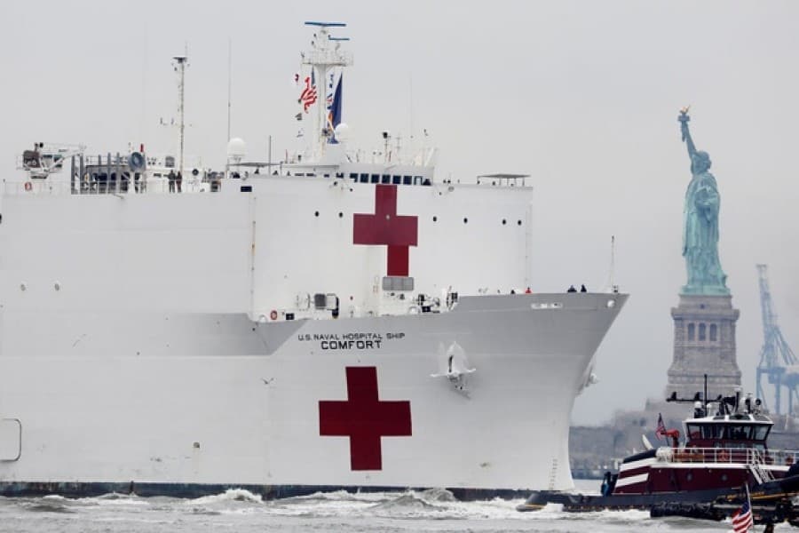 US massively expanding hospitals as coronavirus death toll surpasses China's