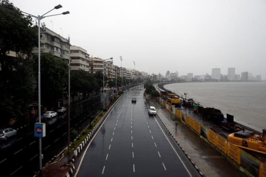 Mumbai streets deserted as India's biggest city braces for first-ever cyclone