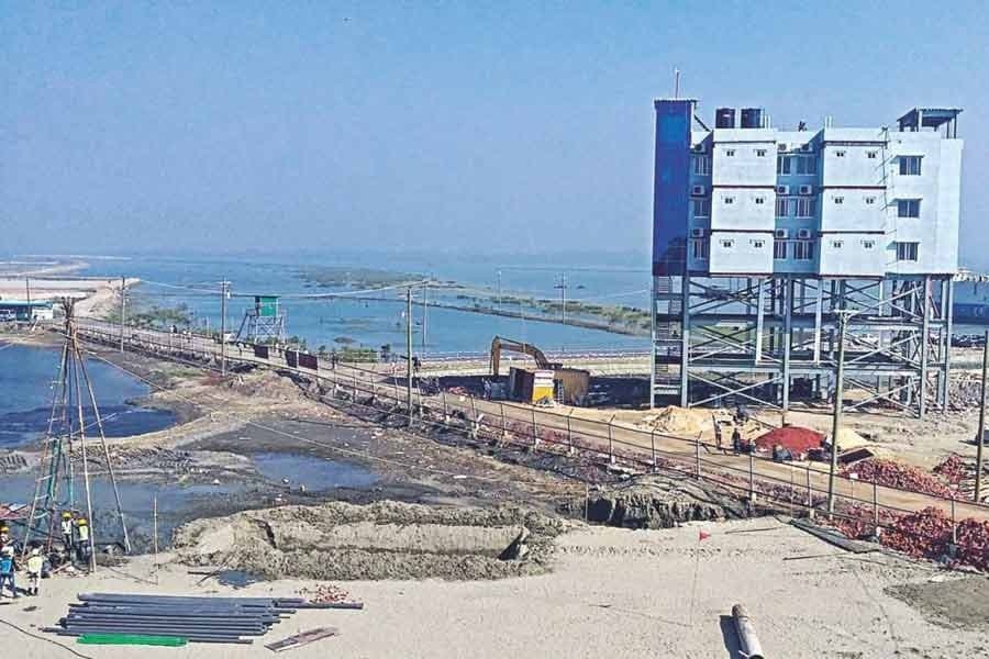 Matarbari deep-sea port: Project work in full swing
