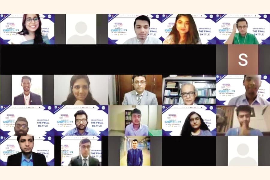 Undergraduates showcase business acumen online