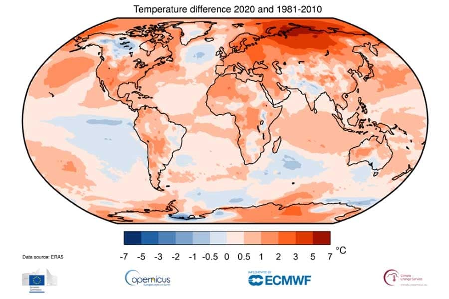 Why was 2020 the warmest year like 2016?