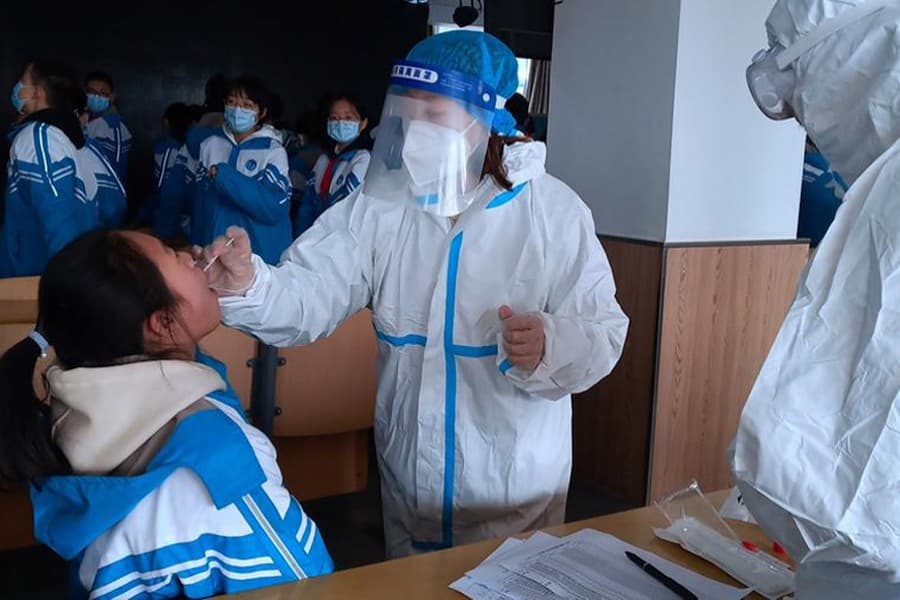China reports biggest daily rise in Covid-19 cases in over five months