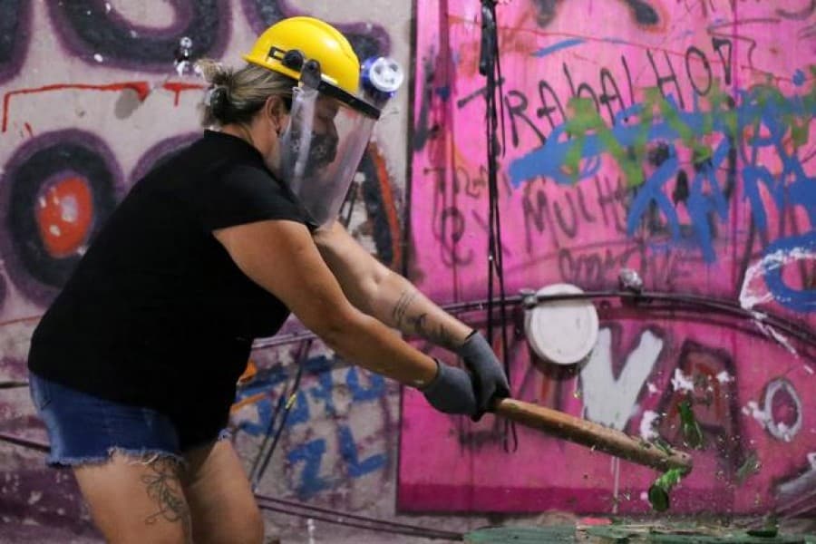 The 'Rage Room' opens in Sao Paulo
