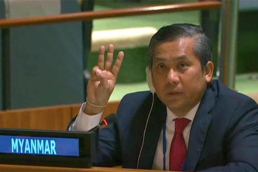 Myanmar's UN envoy vows to fight against coup after junta fired him