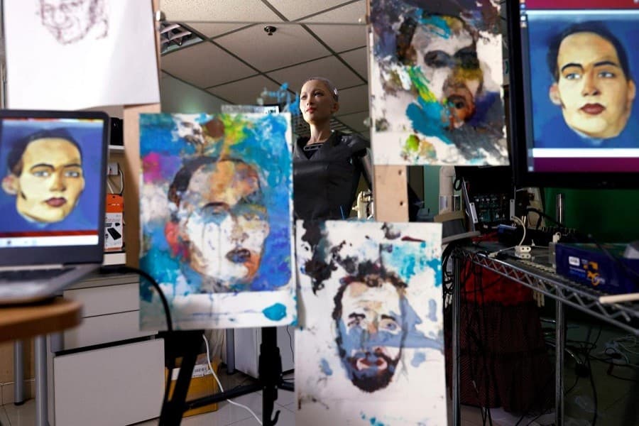 Digital artwork by humanoid robot Sophia up for auction