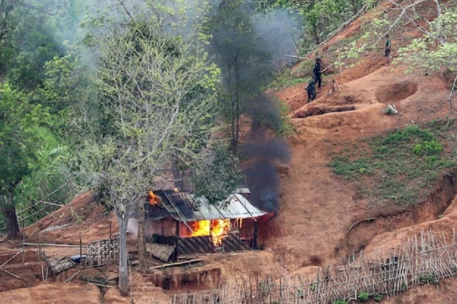Myanmar rebels say they downed helicopter, pro-junta official killed