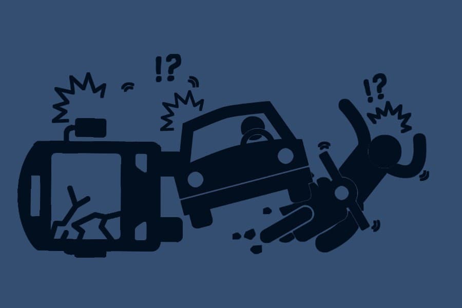 Motorcycle accidents most frequent