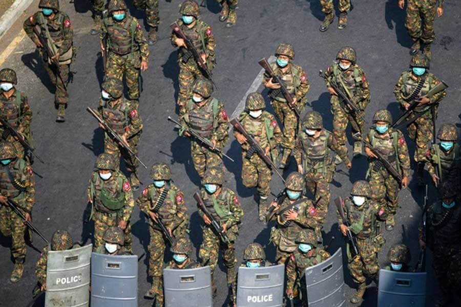 Myanmar junta declares martial law in town after attacks on bank, police