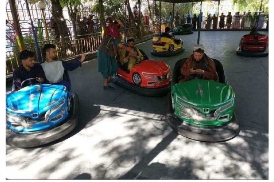Taliban burn down an amusement park a day after they were enjoying rides