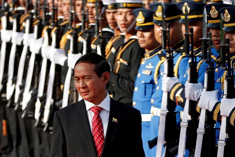 Ex-Myanmar president says army tried to force him to cede power hours before coup