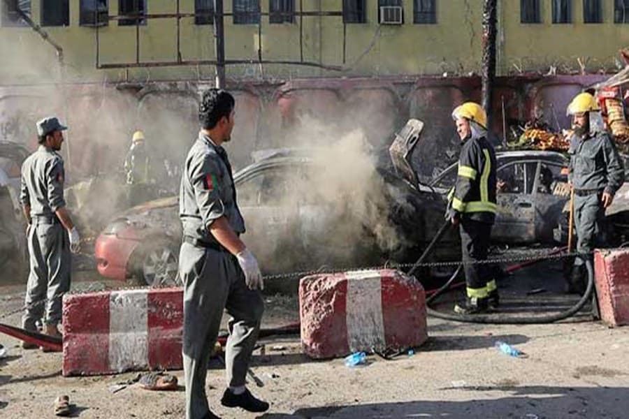 Blast at Shia mosque in Afghanistan leaves at least 33 dead