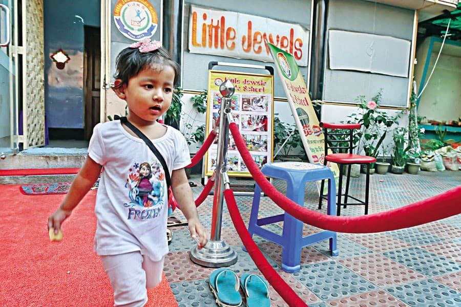 Kindergartens begin buzzing again, seek increased classes
