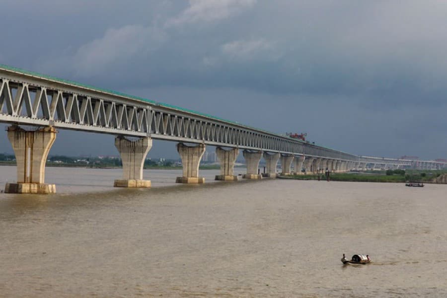 The bridge over the mighty river Padma