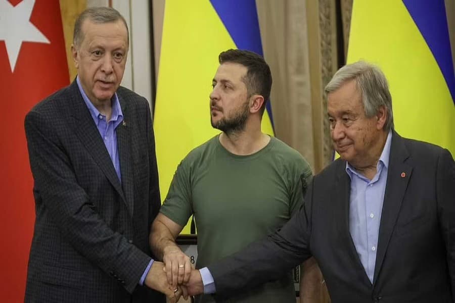 UN chief, in Ukraine, says situation at nuclear plant on front line worries him