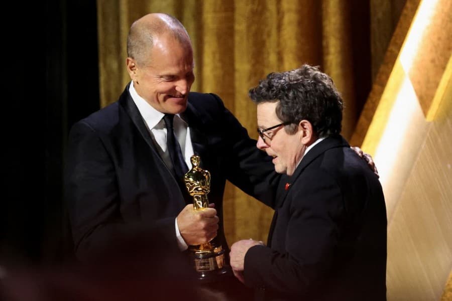 Actor Michael J. Fox accepts honorary Oscar for Parkinson's advocacy