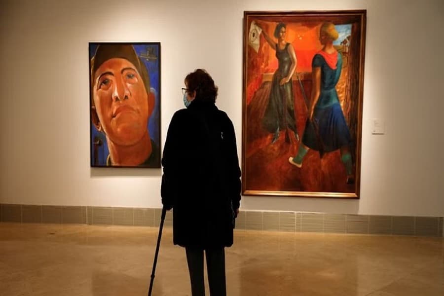 Ukrainian avant-garde art finds refuge from war in Madrid