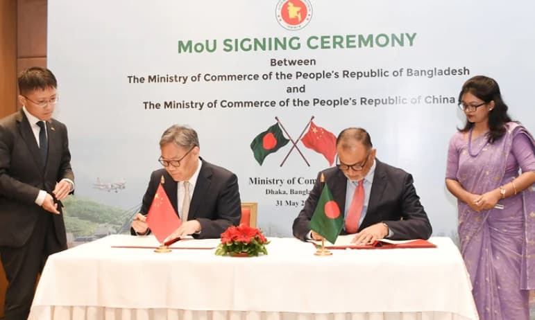 Bangladesh, China sign two MoUs to boost bilateral trade