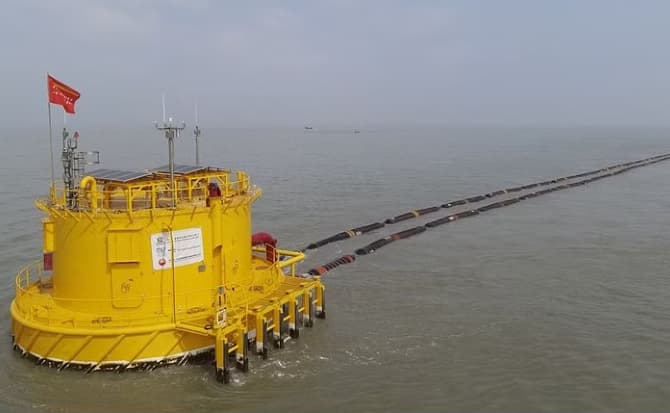 Trial run of single-point mooring on Sunday