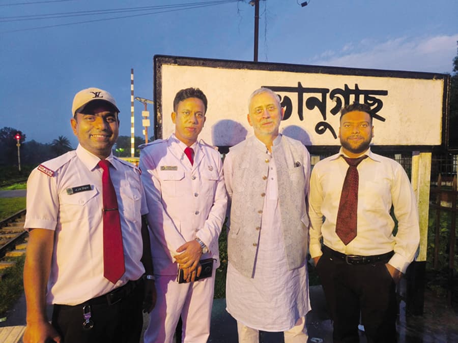 On a train with the EU Ambassador through Bangladesh's tea gardens
