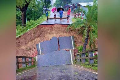 Bandarban isolated from rest of Bangladesh as floods, landslides snap road links