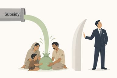 Subsidy is OK, if only its beneficiaries are the poor